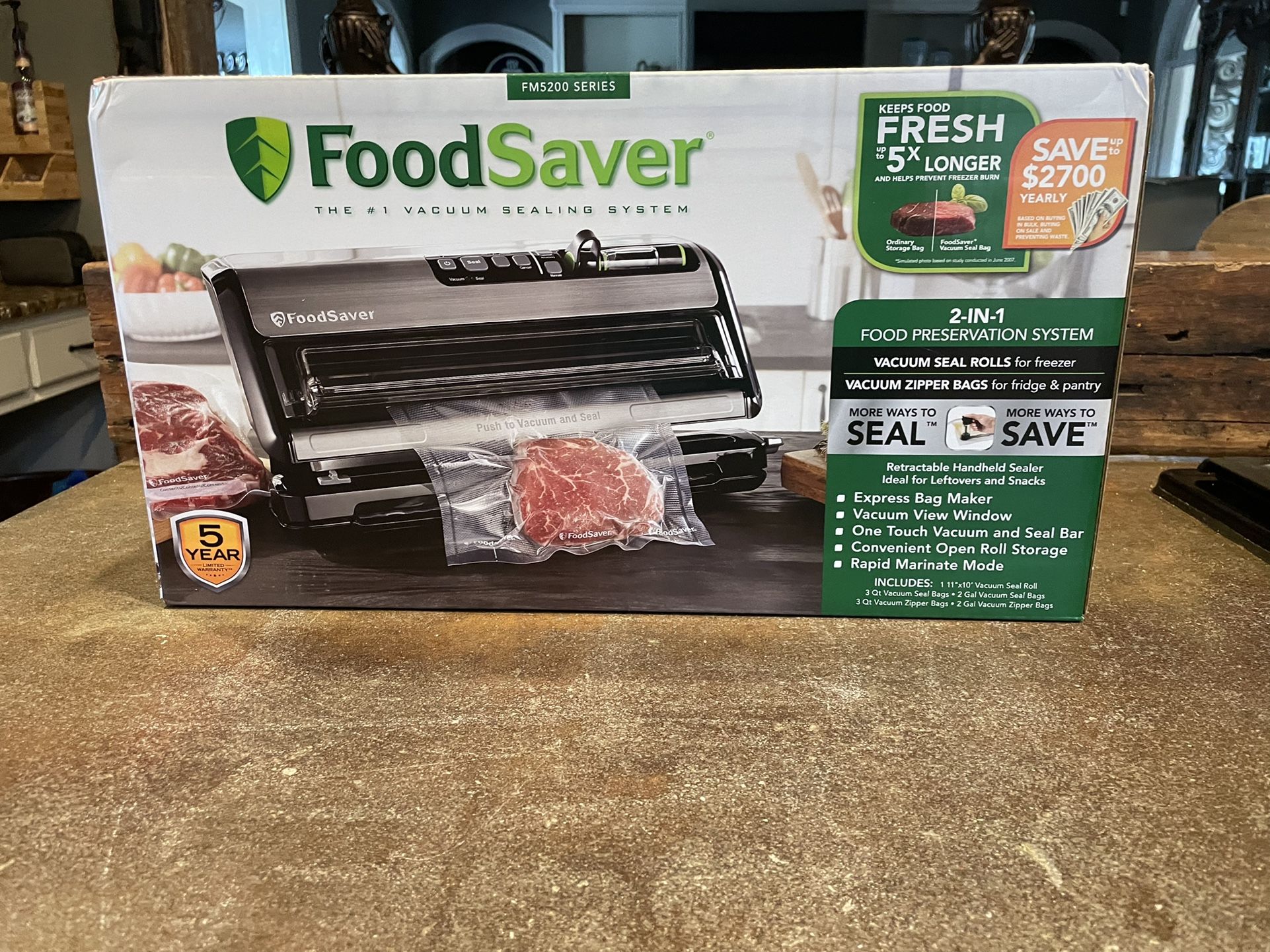 Food Saver FM2500 2in1 New In Package Sealed 