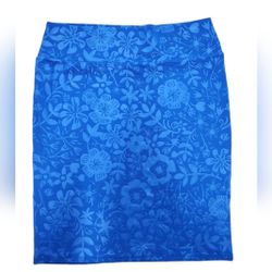 LulaRoe Size 3XL Cassie Pencil Skirt New Blue