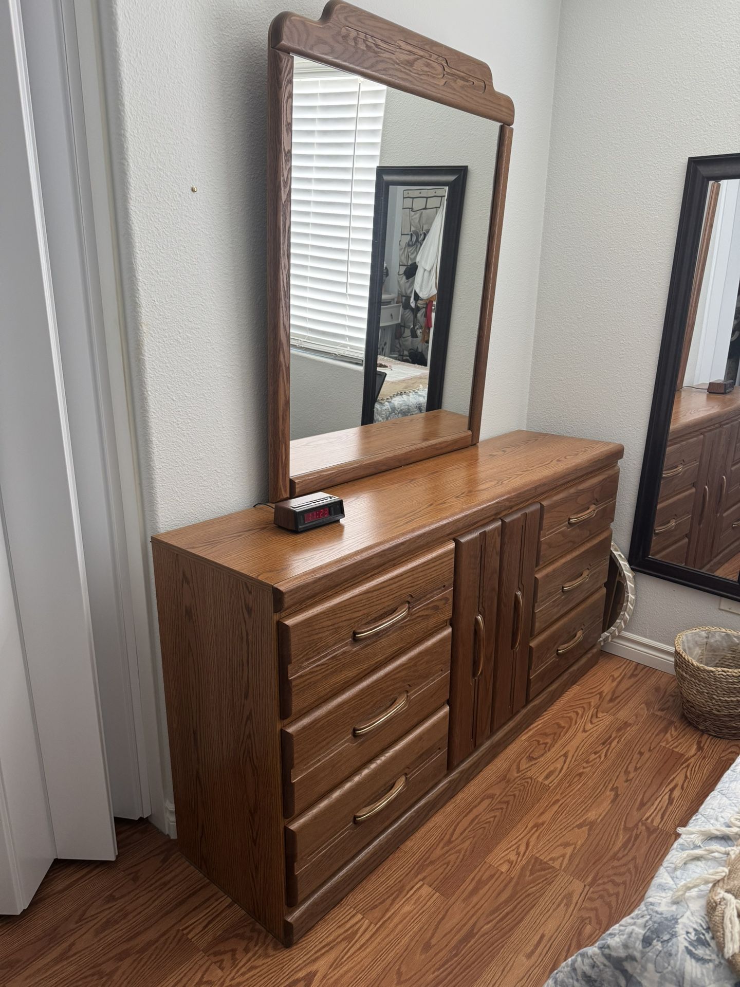 Bedroom Mirror &  Dresser Drawer 