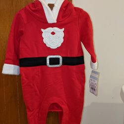 Santa Suit Onesie New With Tags