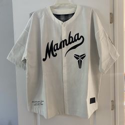 Nike Kobe Bryant “Mamba Out White” Baseball Jersey Size XXL IB0007-133 Brand New