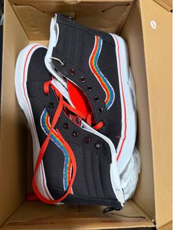 Brand new hi-top Vans with Rainbow size 5