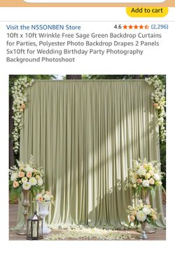 Sage drapes