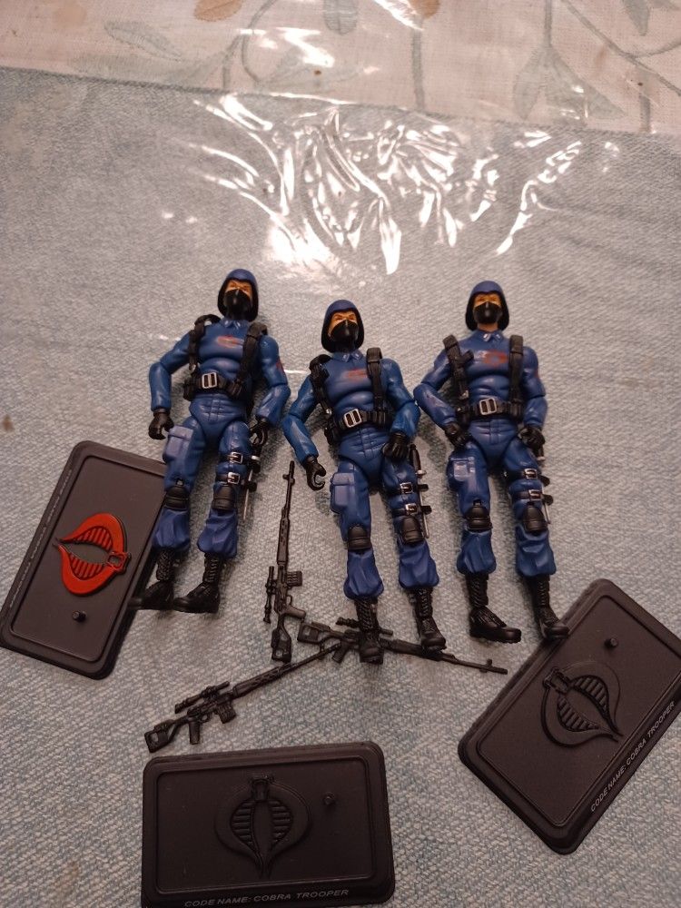 Gi Joe 25th Anniversay, 3 Cobra Troopers