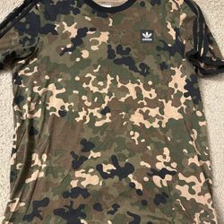 adidas Crewneck Short Sleeve Camo T-Shirt