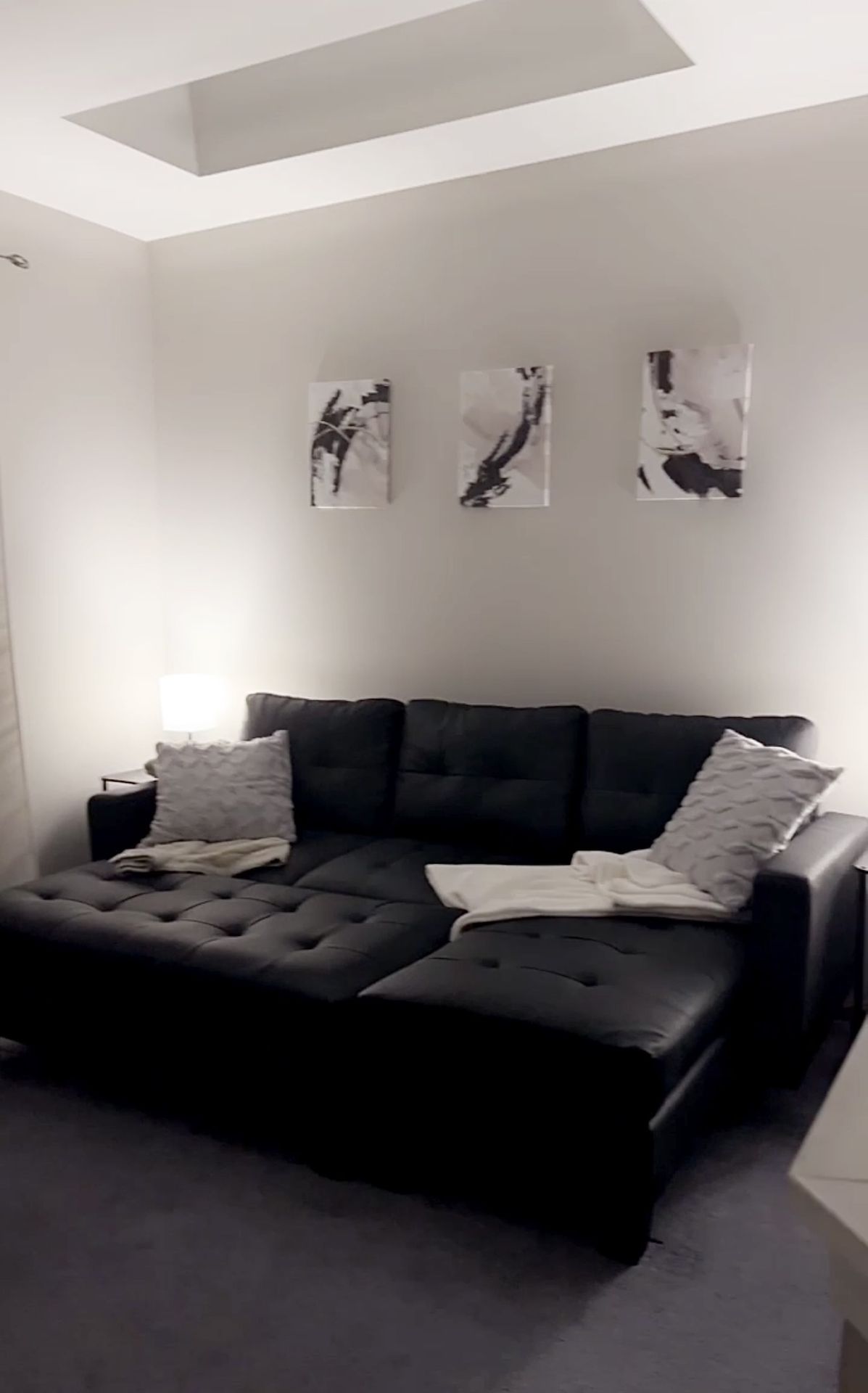 3 seat sectional with Ottoman