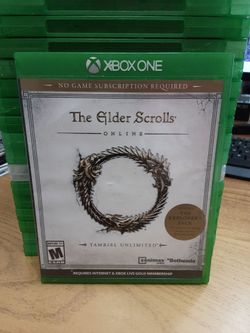 The Elder Scrolls Online Tamriel Unlimited Microsoft XBOX One Video Game