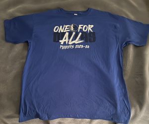 Dallas Mavericks NBA One For All 2023-2024 Playoffs Shirt! Men’s Size XL! NEW!