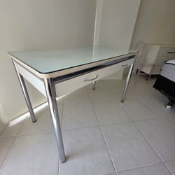 Writing Desk and Ergonomic Rolling Chair Set