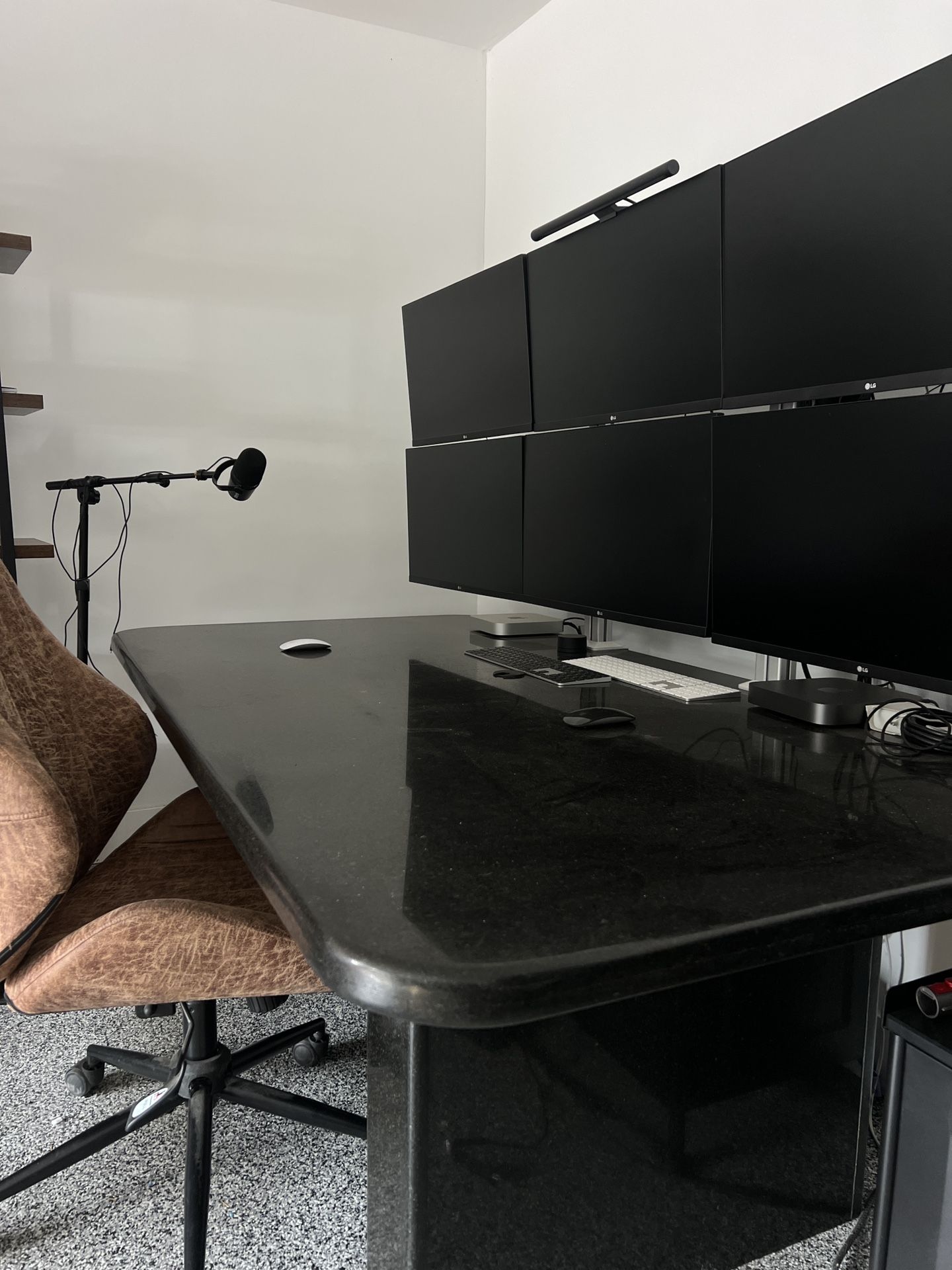 Granite Executive Desk – Modern and Solid