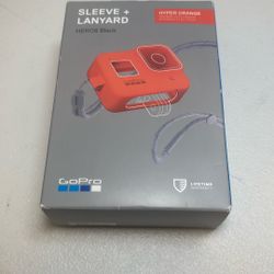 Go Pro Sleeve With Lanyard Orange  GoPro Case