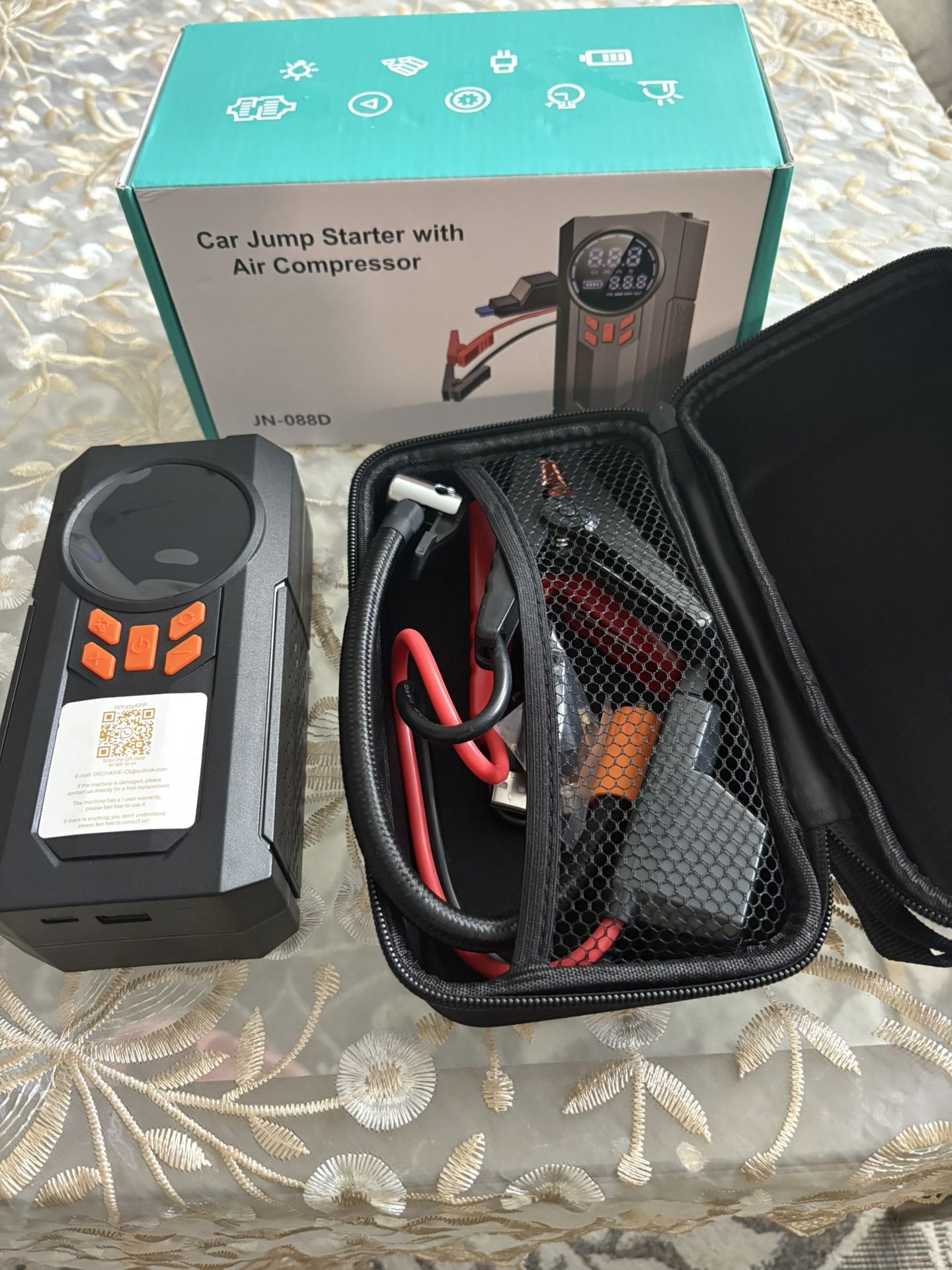 Car Jump Starter With Air Compressor