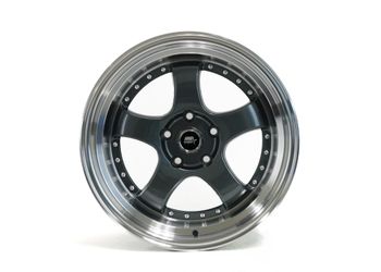 17X9 MST MT07 Gunmetal W/Machined Lip Wheels