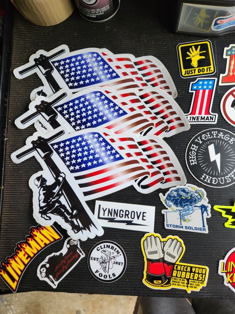 Lineman Stickers