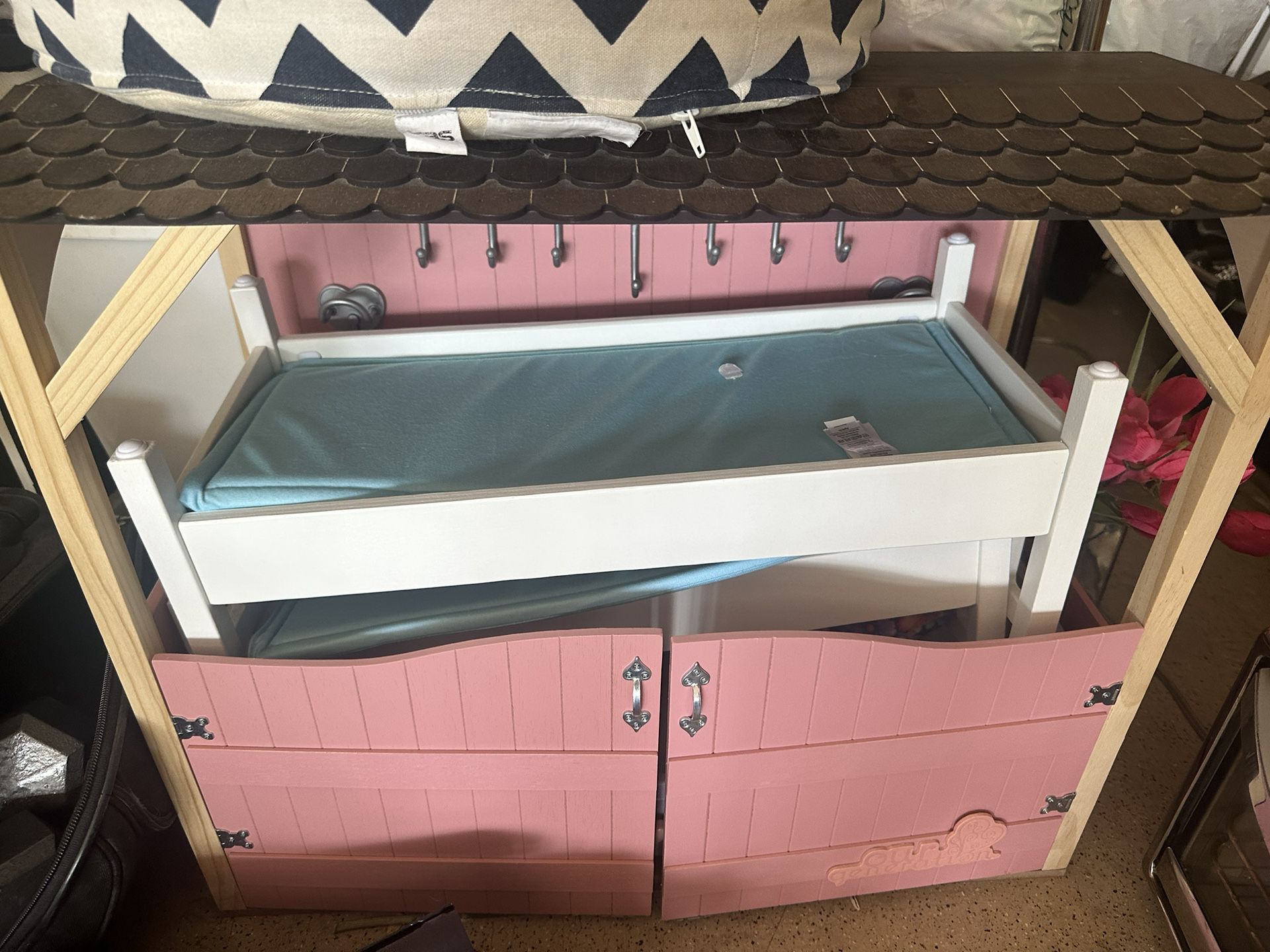 American Girl Doll Beds + Horse Stable 