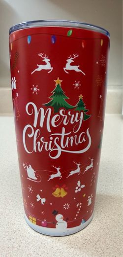 Stainless steel Christmas tumbler