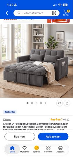 Xiweot 54" Convertible Sleeper Sofa Bed