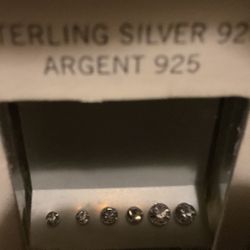 Sterling Silver Earrings (3 Pairs)