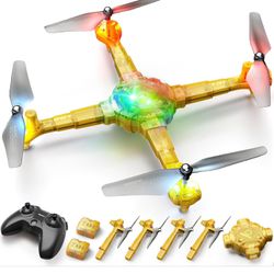 Brandnew Drones for Kids and Adults, SYMA X440 RC LED Drone with Detachable Arms Remote Control Toys Gifts for Boys Girls with 7-Color Light Switching