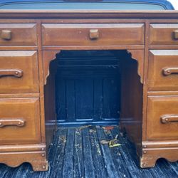  Antique Solid Wood Desk