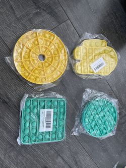 4 bubble push pop fidget sensory toy, stress reliever, and anti-anxiety 