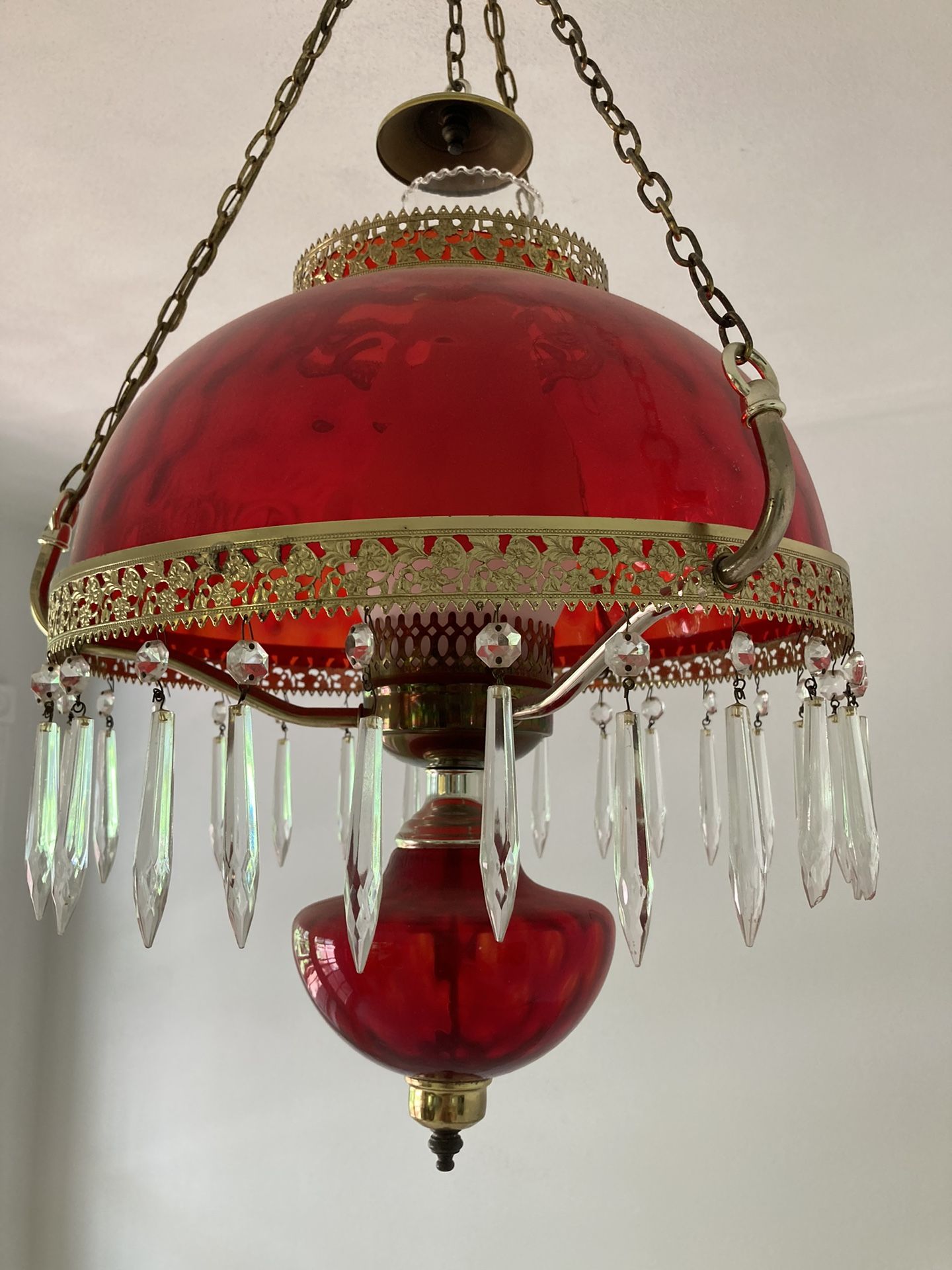 Antique Glass Lantern Light