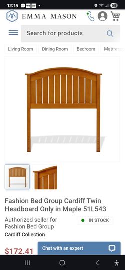 Twin  Headboard Beautiful Woodgrain Finish Bolt On w/Metal Frame Avail