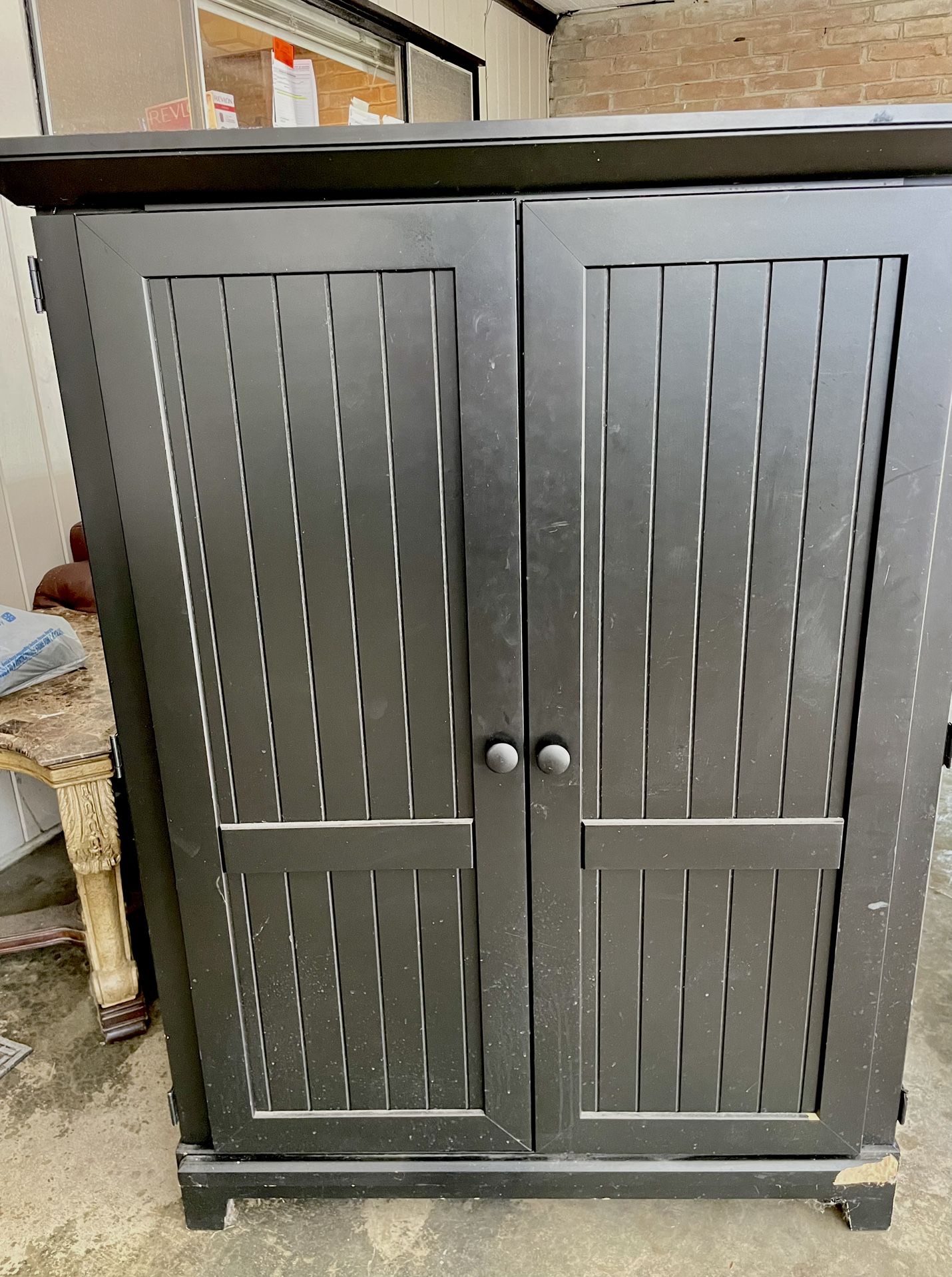 $25 Small  Black Armoire 