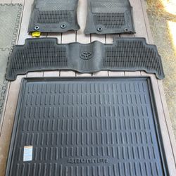Toyota 4Runner 5th Generation All Weather Floor Mats Liners Cargo Tray OEM