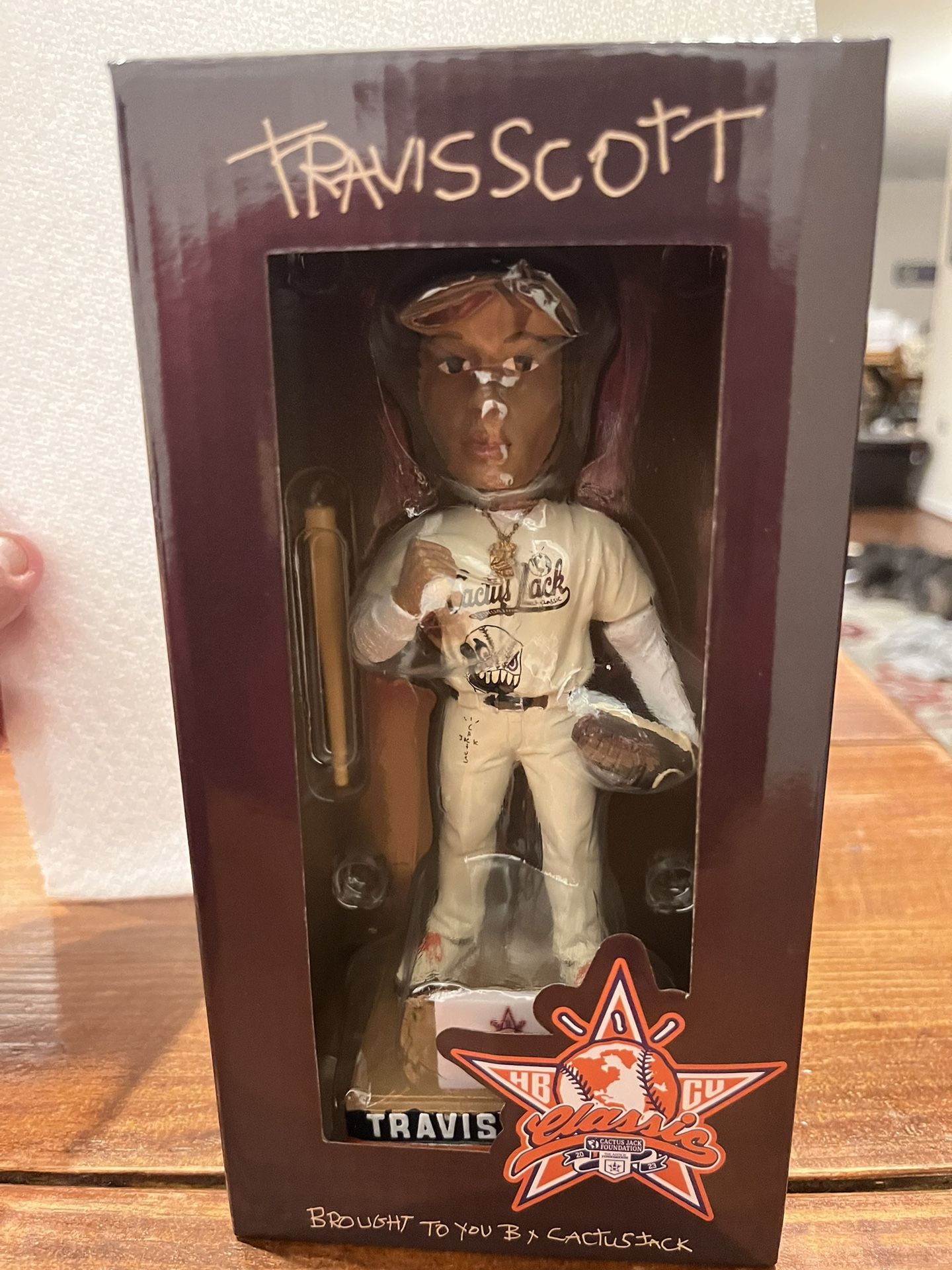 Travis Scott Cactus Jack HBCU Classic Bobblehead Houston Astros Rare Only 2500