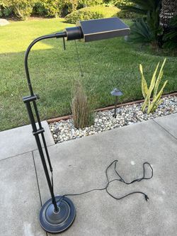 62” Adjustable Pharmacy 100 Watt Dark Bronze Metal Floor Lamp BO-117FL-DB 