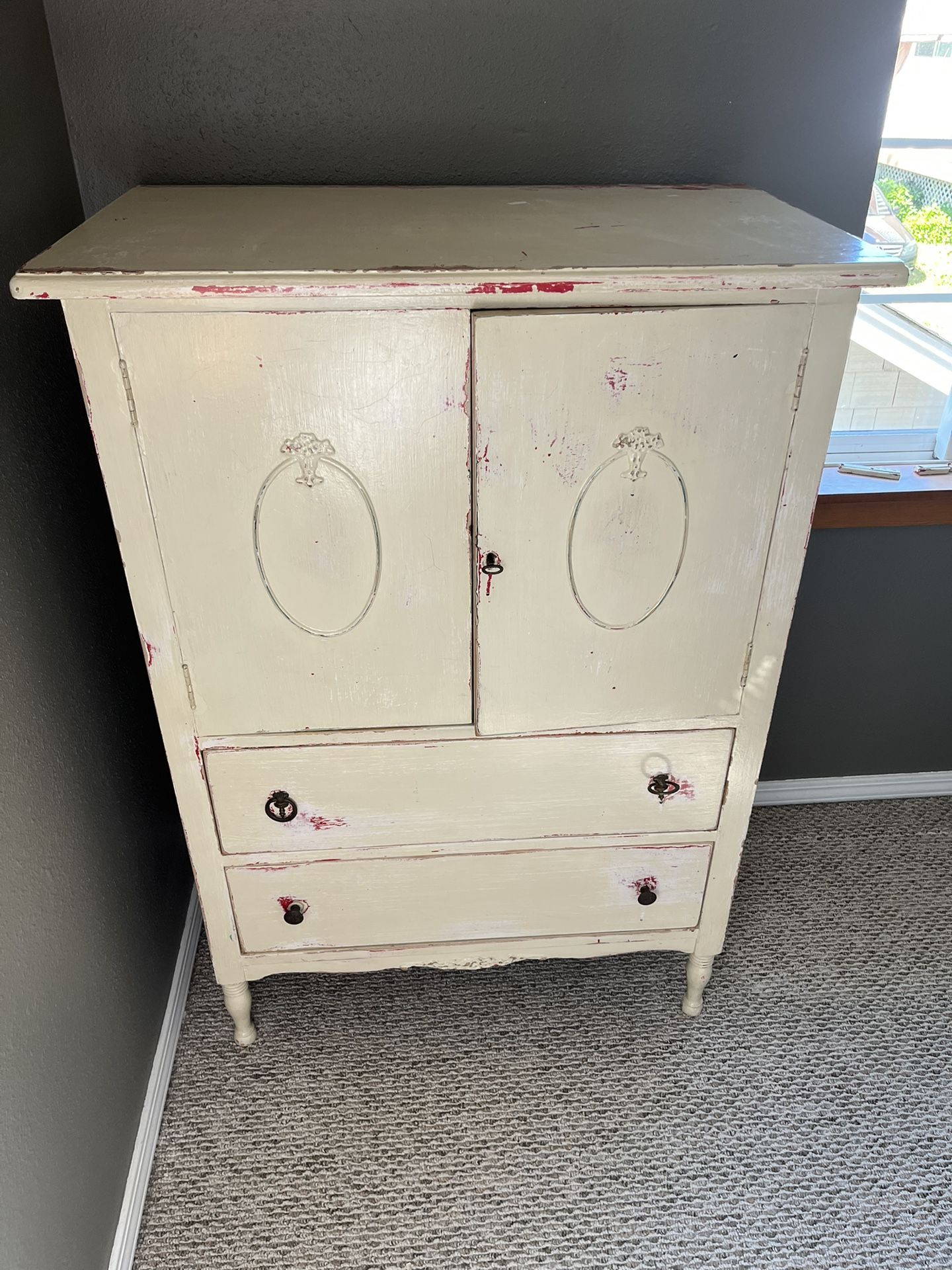 Gorgeous Old Petite Armoire/Dresser