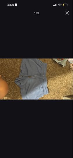 Light Blue Drawstring Sweat Shorts Roxy