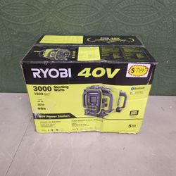 RYOBI
40V 1800-Watt Portable Battery Power Station Inverter Generator and 4-Port Charger (Tool Only)