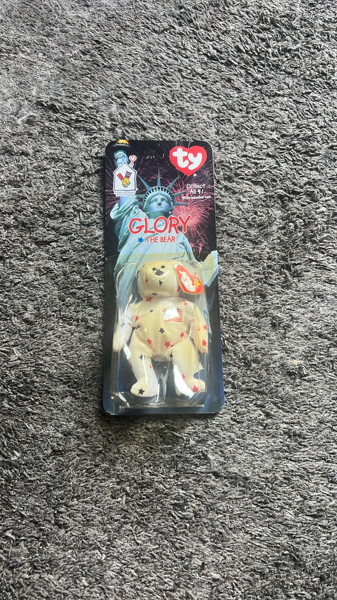 1999 McDonald’s Ty Glory The Bear Beanie Babies