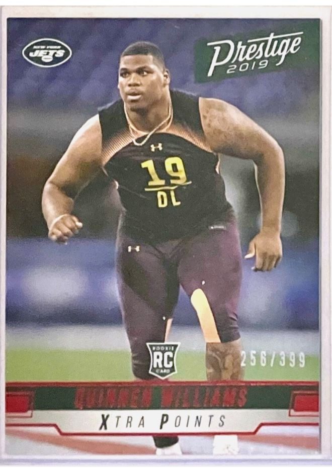 2019 Panini Prestige QUINNEN WILLIAMS RC #222 Xtra Points Red /399