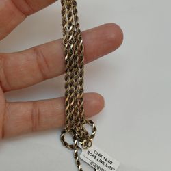 Rope chain 14k gold