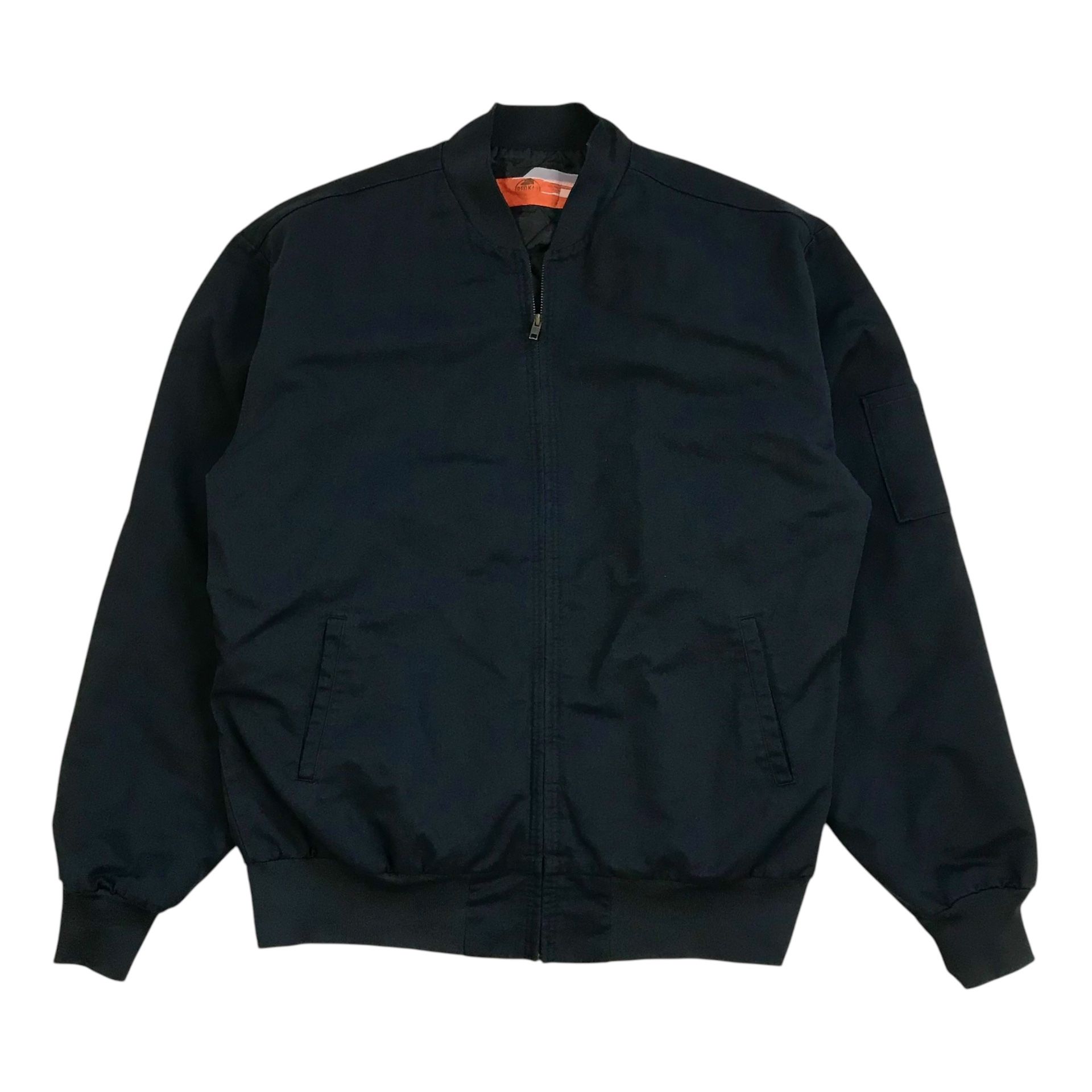 Red Kap Mechanic Jacket Medium M Mens Blue Bomber Canvas Quilt Full Zip Vintage