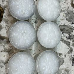 Antique Milk Glass Hardware 