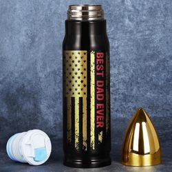 TOP DAD/BEST DAD Bullet Tumbler Water Bottle (NEW & RARE) GREAT GIFT for Father’s Day Or Birthday for ALL MEN!!!