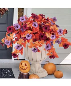 Lot of Faux Autumn Flowers 