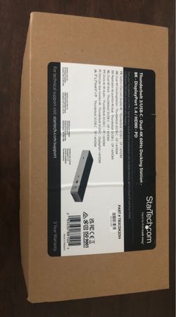 StarTech Thunderbolt 3 Dual-4K Docking Station. Original price: $177 selling for $150