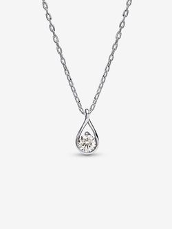 Pandora Infinite Sterling Silver Lab-grown Diamond Pendant Necklace