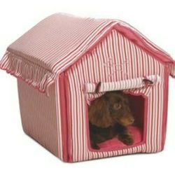 New York Dog Candy Stripe Dog Pet House Cabana Bed... Price is Firm