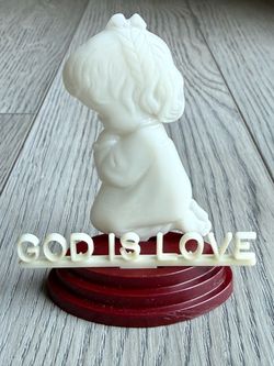 Vintage Mid Century Christian Cake Topper Glow In The Dark