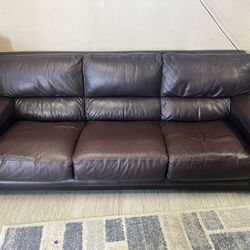 Leather Couch - Good Condition, High Quality