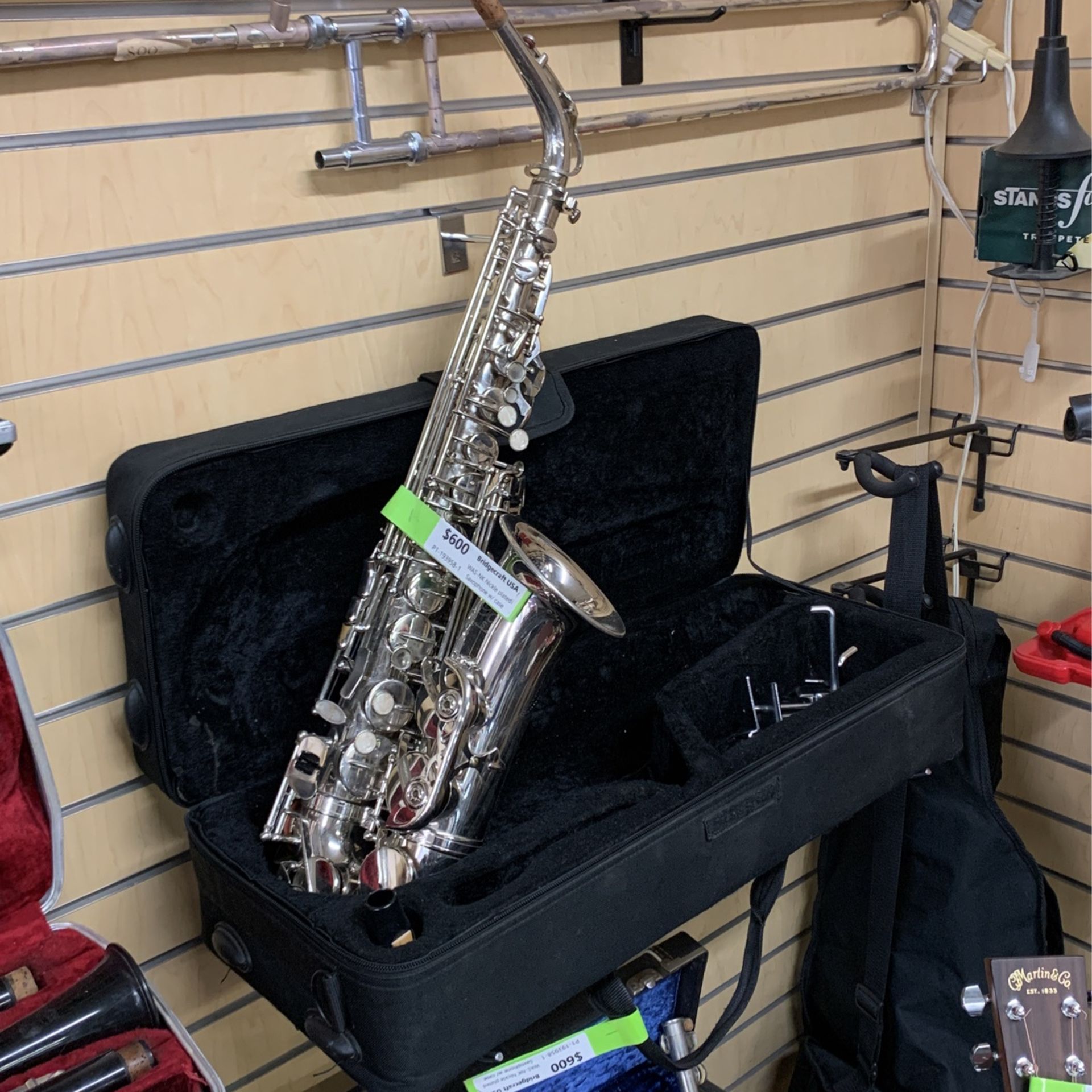 Bridgecraft USA WAS-NK Nickel Plated Saxophone With Case