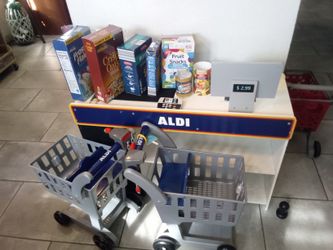 Play Aldi Register And Shopping Carts With Target Cart