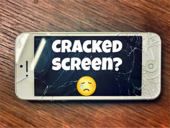 Cracked iphone 5s 6s plus
