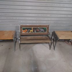 Small Bench With Tables